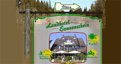 Desktop Screenshot of landhotelsonnenschein.de
