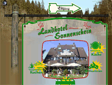 Tablet Screenshot of landhotelsonnenschein.de